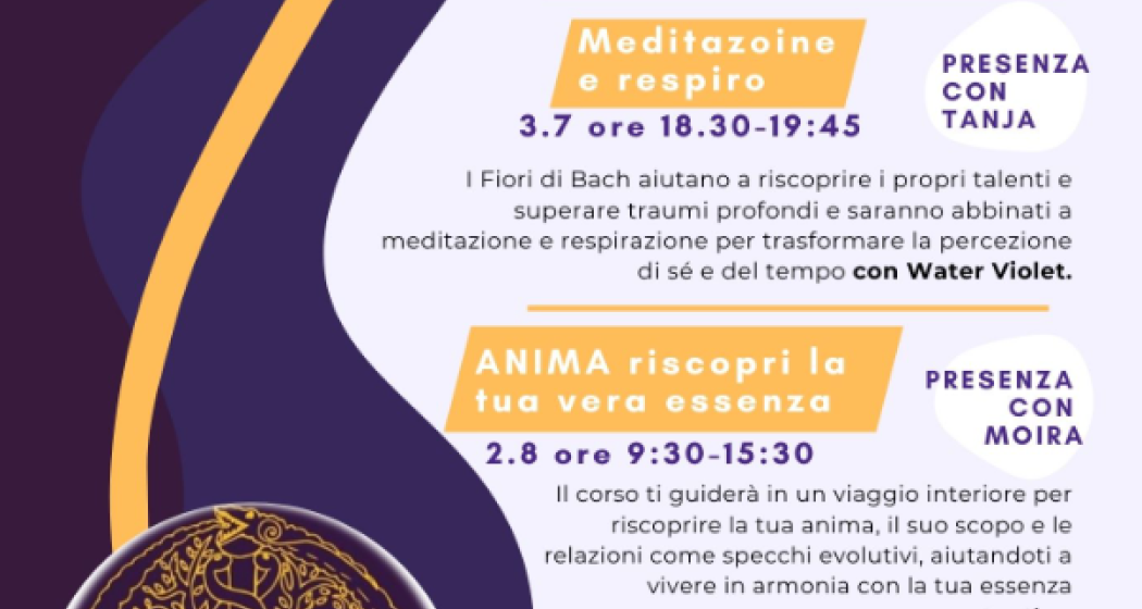 ANIMA-Kurs: Entdecken Sie Ihre wahre Essenz mit Moira Cortella (gdl_876492786_image) ANIMA-Kurs: Entdecken Sie Ihre wahre Essenz mit Moira Cortella (gdl_876492786_image)