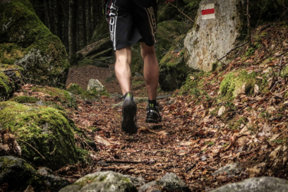 Un po' di sano movimento nei boschi del Moesano, il trail running è anche questo