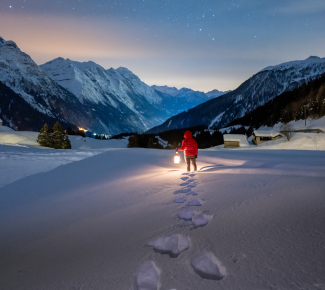 Escursioni in notturna nella neve