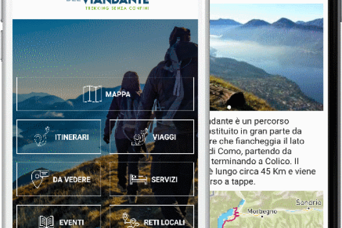 app delle vie del viandante