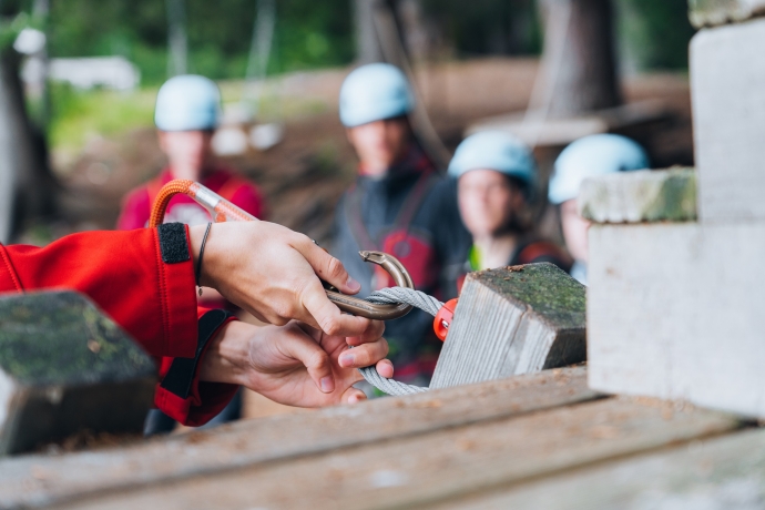 Parco Avvenutra San Bernardino 3 Divertimento fino a 10 m d'altezza, Parco Avventura San Bernardino