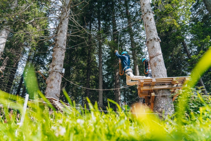 Parco Avventura San Bernardino 1 Adrenalina fino a 10 m d'altezza, Parco Avventura San Bernardino.