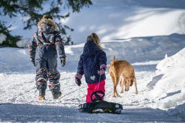 In cammino lungo i sentieri innevati di San Bernardino