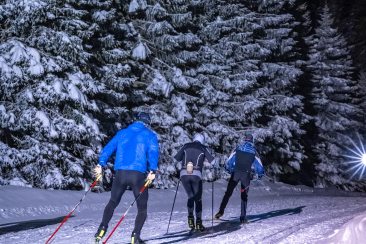 Sci di fondo in notturna a Sanbe